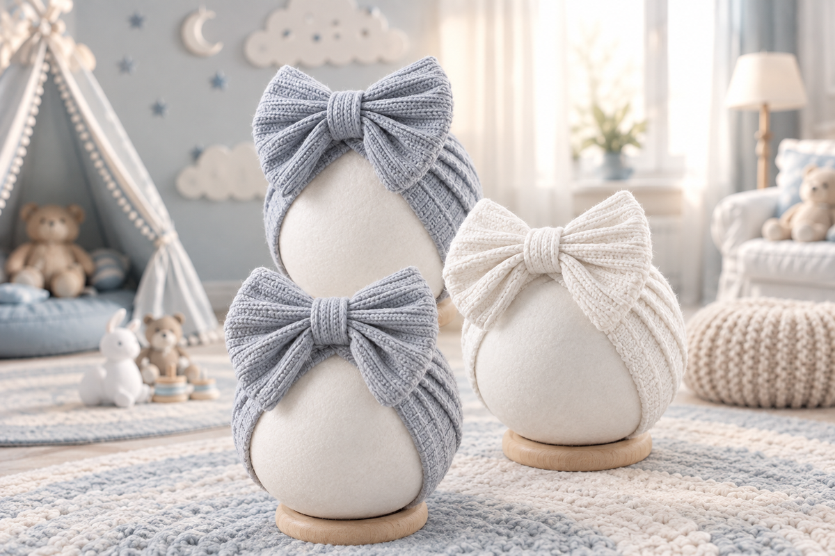 BABY CAP WITH BOW