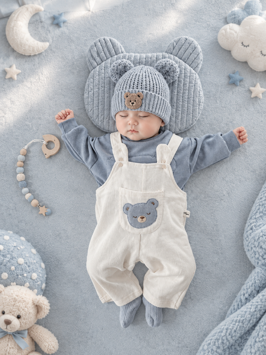 BABY SLEEVELESS ROMPER WITH POCKET